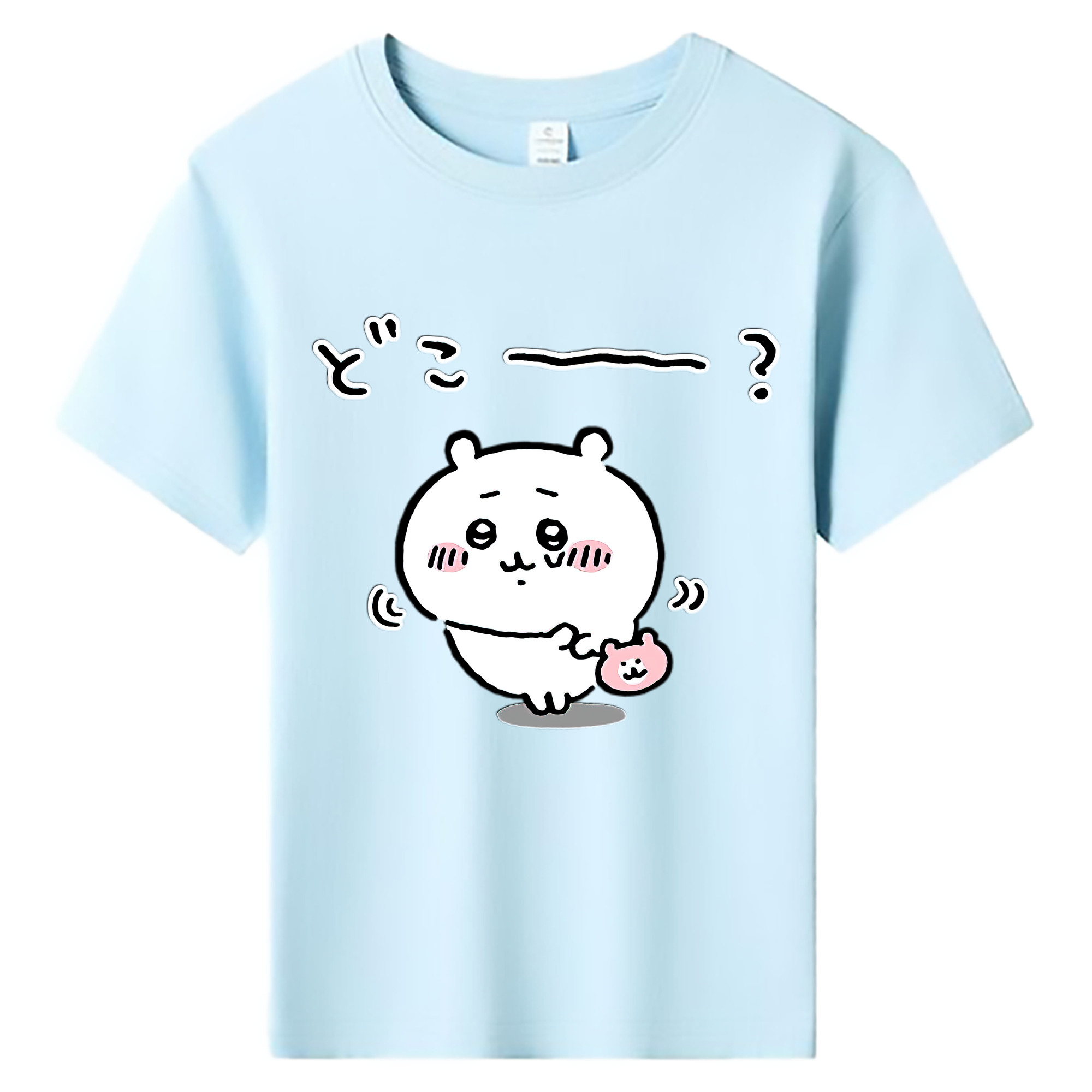 （画像用） ちいかわ ちいかわ Chii-kawa chiikawa 綿100％キッズTシャツ（フロントプリント）
